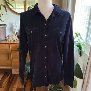 NWOT Patagonia Navy Corduroy Button Down